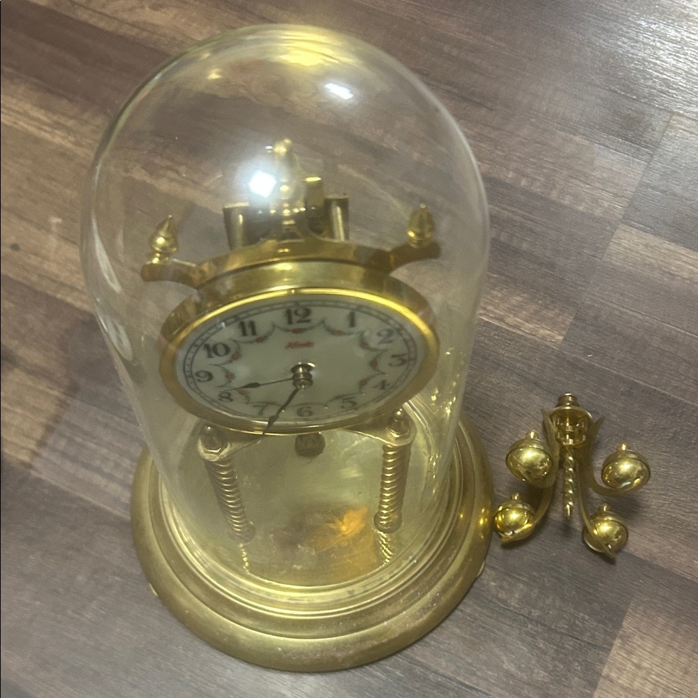 Kundo VTG -NOT TESTED Brass Anniversary Dome Clock
